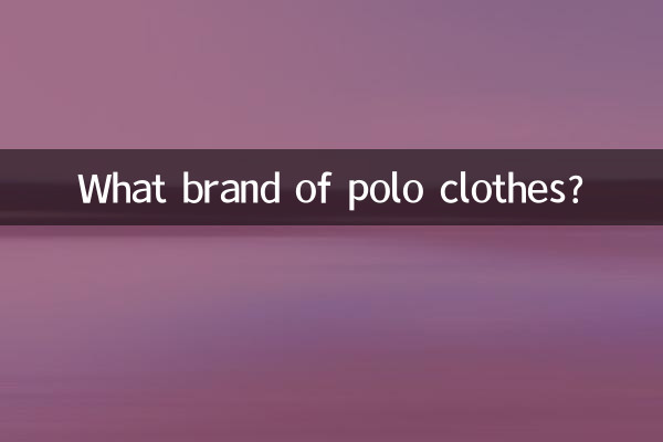 Che marca di abbigliamento da polo?