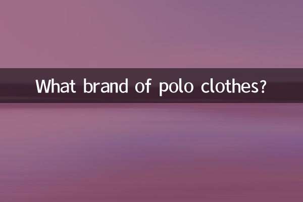 Welche Marke für Polokleidung?