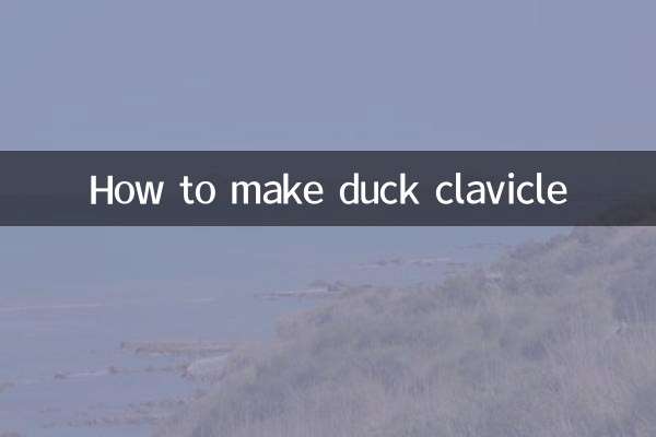 Come fare la clavicola d'anatra