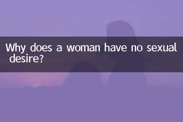 Por que uma mulher não tem desejo sexual?