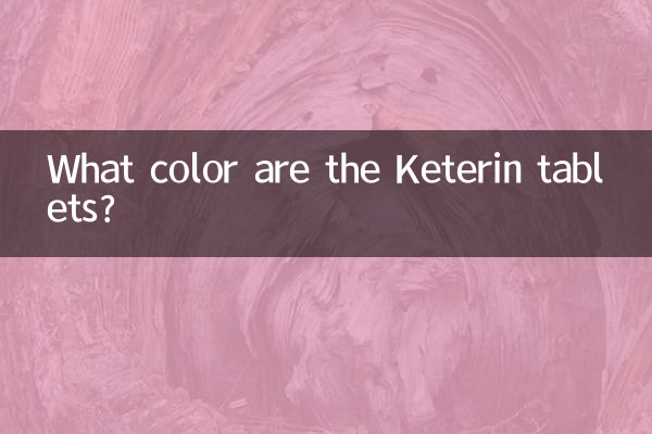 What color are the Keterin tablets?