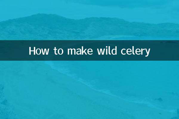 Wie man wilden Sellerie macht