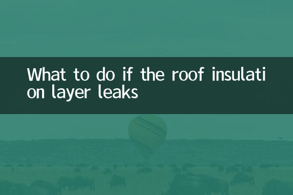 지붕 단열층이 새는 경우 대처 방법