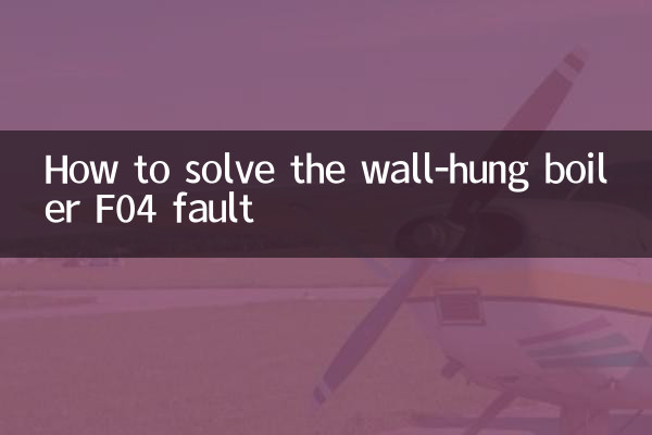 壁掛けボイラー F04 障害の解決方法