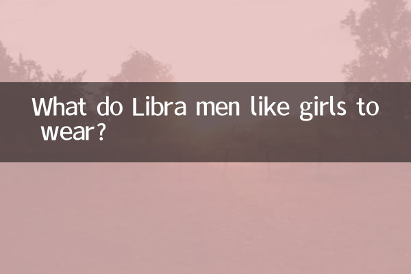 天秤座男性は女の子に何を着てもらいたいですか?