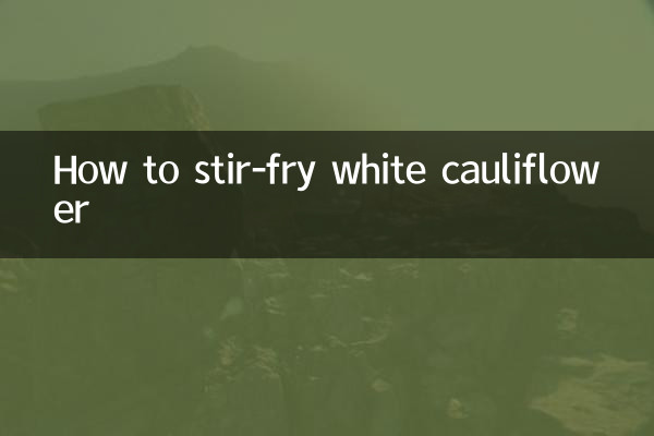 Cómo sofreír coliflor blanca