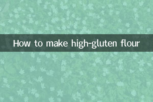 Como fazer farinha com alto teor de glúten