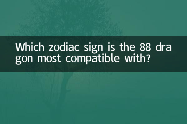 ¿Con qué signo del zodíaco es más compatible el dragón 88?