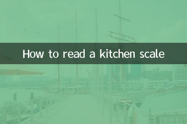 So lesen Sie eine Küchenwaage ab