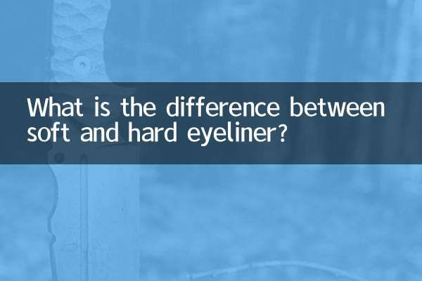 Qual é a diferença entre delineador macio e duro?