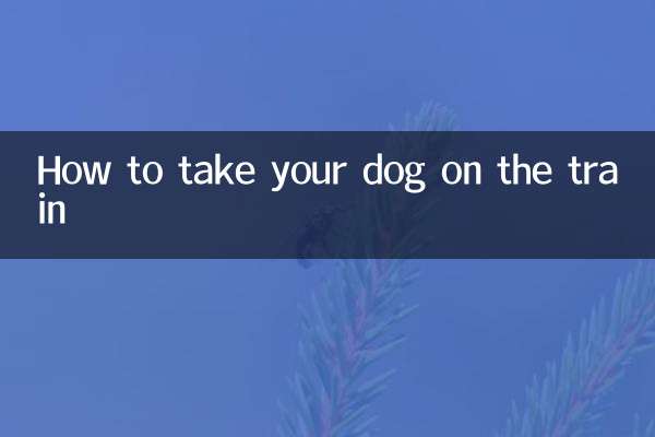 Como levar seu cachorro no trem