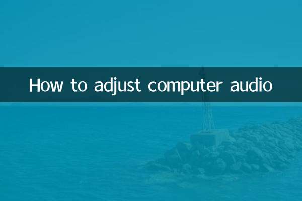 コンピューターオーディオを調整する方法