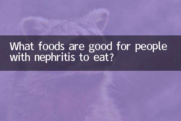 Quais alimentos são bons para pessoas com nefrite comerem?