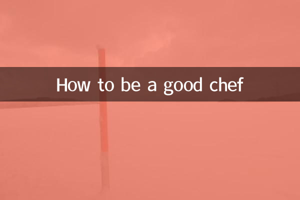 Como ser um bom chef