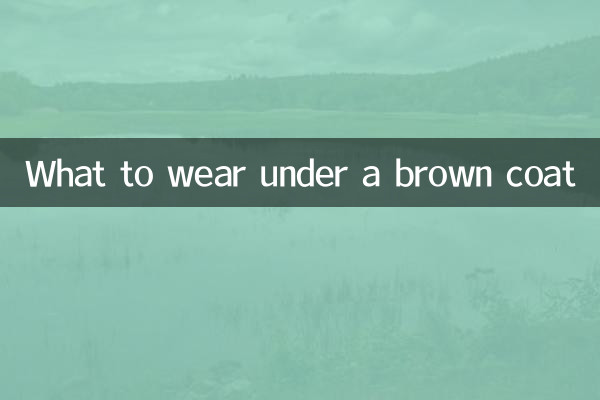What to wear under a brown coat
