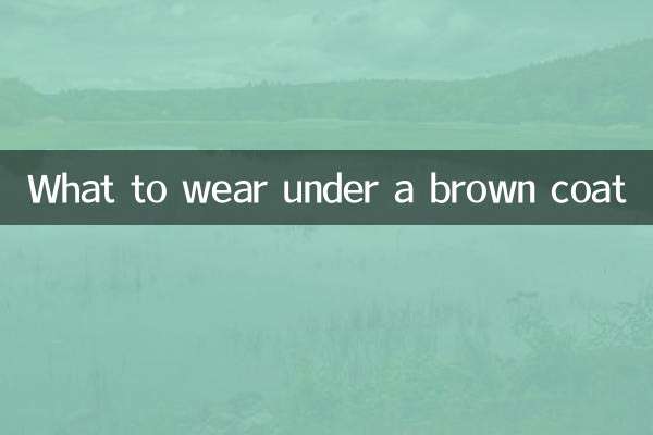 What to wear under a brown coat