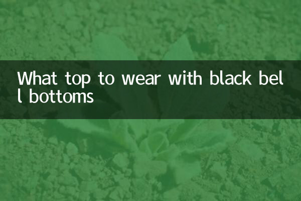 What top to wear with black bell bottoms