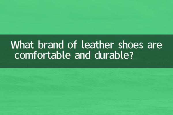 What brand of leather shoes are comfortable and durable?