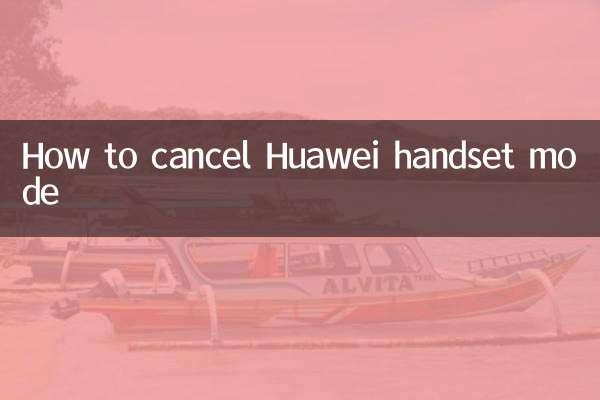 How to cancel Huawei handset mode
