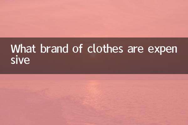 What brand of clothes are expensive