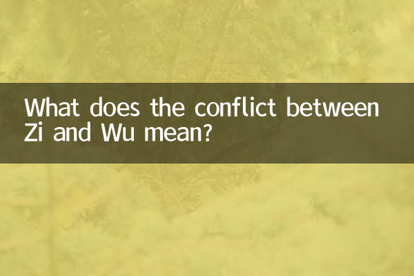 Que signifie le conflit entre Zi et Wu?