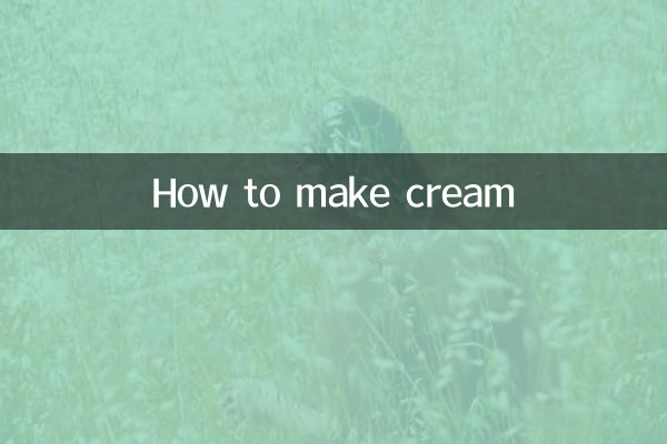 How to make cream