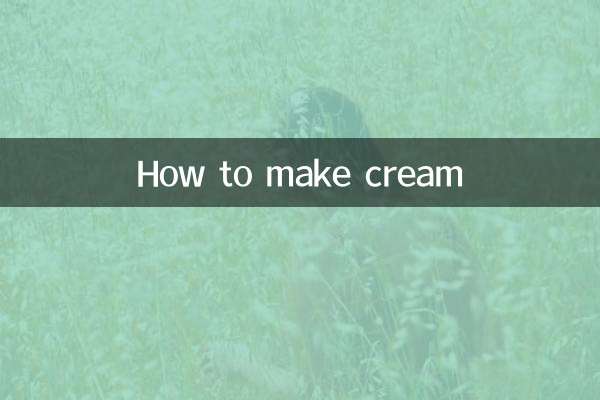 Come fare la crema