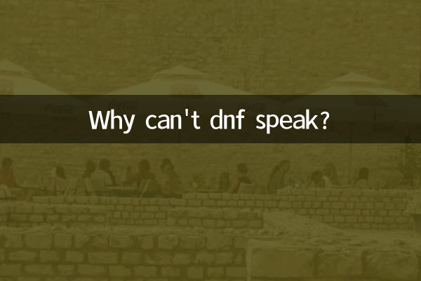 چرا DNF نمی تواند صحبت کند؟