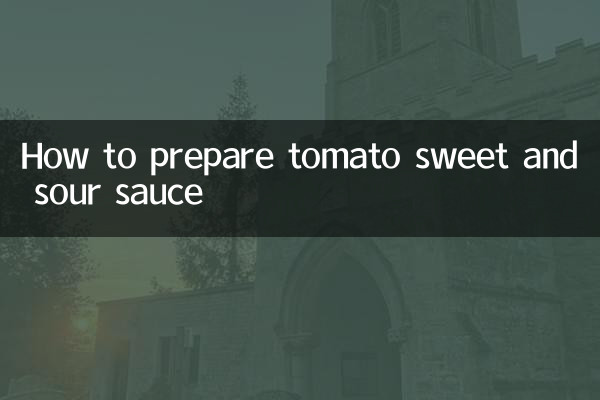How to prepare tomato sweet and sour sauce