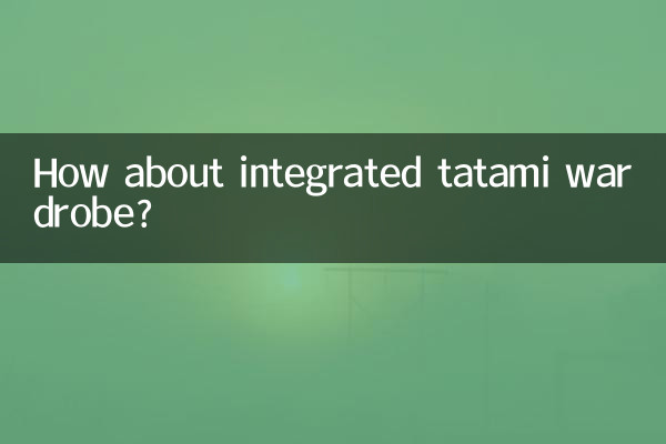 Que diriez-vous d’une armoire tatami intégrée ?