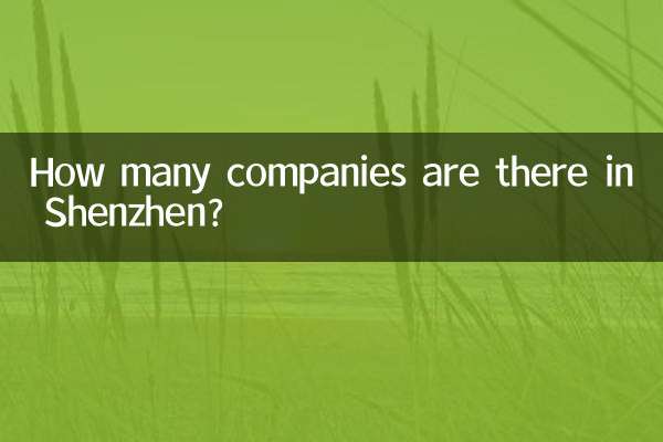 How many companies are there in Shenzhen?