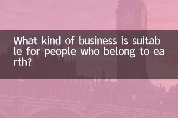 What kind of business is suitable for people who belong to earth?