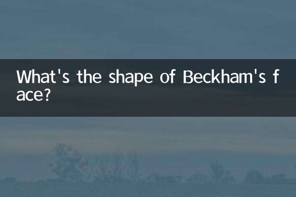 Qual é o formato do rosto de Beckham?