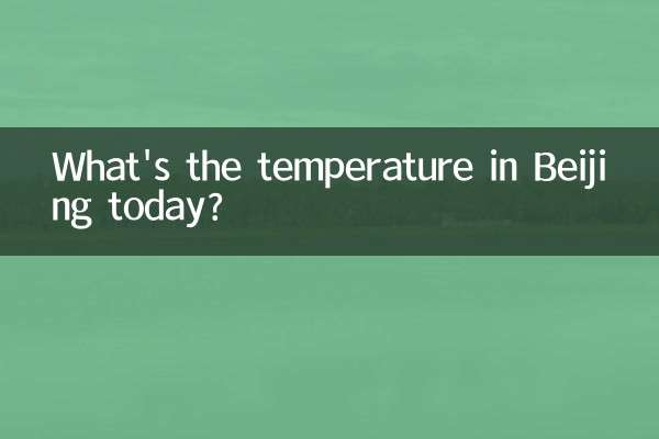 آج بیجنگ میں درجہ حرارت کیا ہے؟