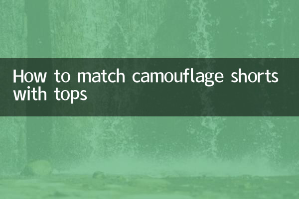 টপসের সাথে ক্যামোফ্লেজ শর্টস কিভাবে মেলে