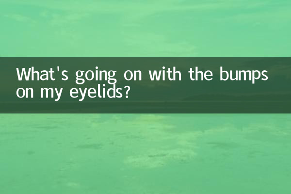 Was ist mit den Beulen auf meinen Augenlidern los?