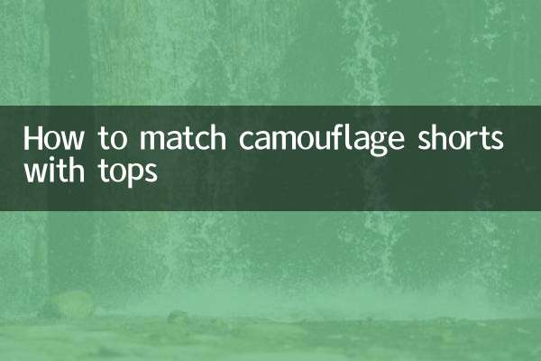 টপসের সাথে ক্যামোফ্লেজ শর্টস কিভাবে মেলে