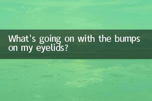 Was ist mit den Beulen auf meinen Augenlidern los?