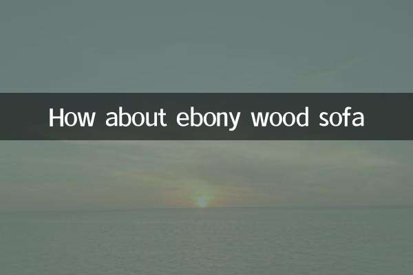 Que diriez-vous d'un canapé en bois d'ébène ?