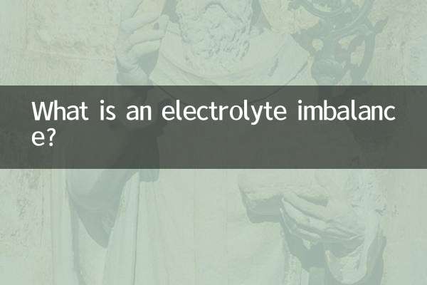 Qu’est-ce qu’un déséquilibre électrolytique ?