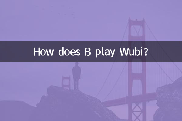 How does B play Wubi?