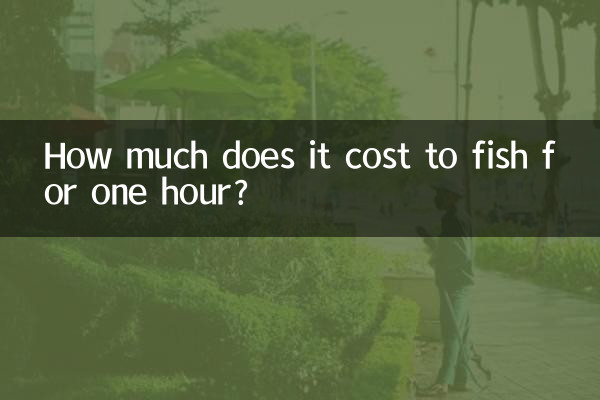 ¿Cuánto cuesta pescar durante una hora?