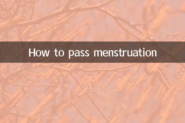 How to pass menstruation