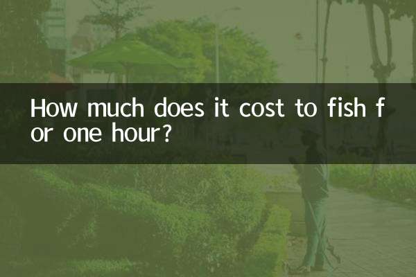 ¿Cuánto cuesta pescar durante una hora?