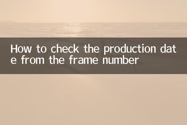 फ़्रेम नंबर से उत्पादन तिथि कैसे जांचें