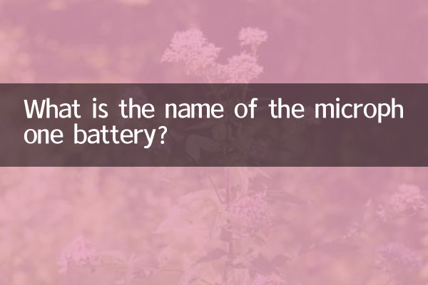 माइक्रोफ़ोन बैटरी का नाम क्या है?