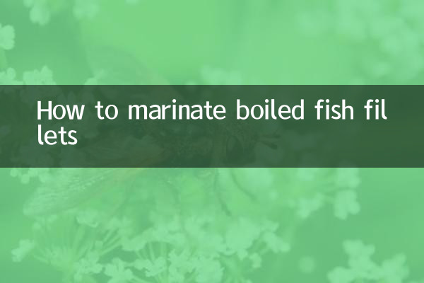 Como marinar filés de peixe cozido