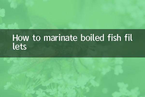 煮魚の切り身をマリネする方法