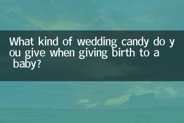 बच्चे को जन्म देते समय आप किस प्रकार की शादी की कैंडी देती हैं?