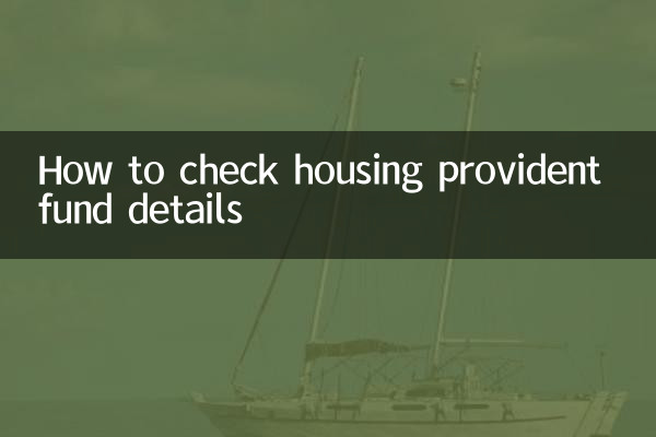 How to check housing provident fund details